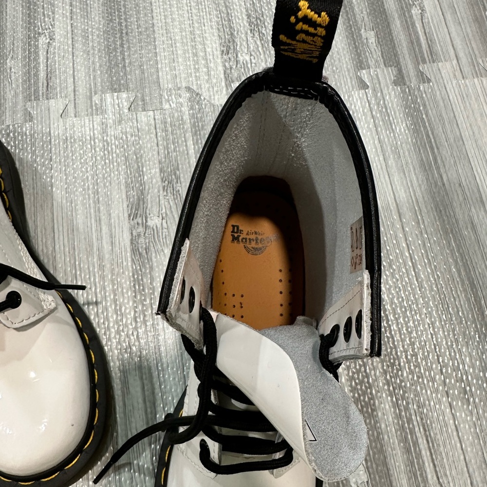 Dr. Martens Women's White Boots - Picture 4 of 5